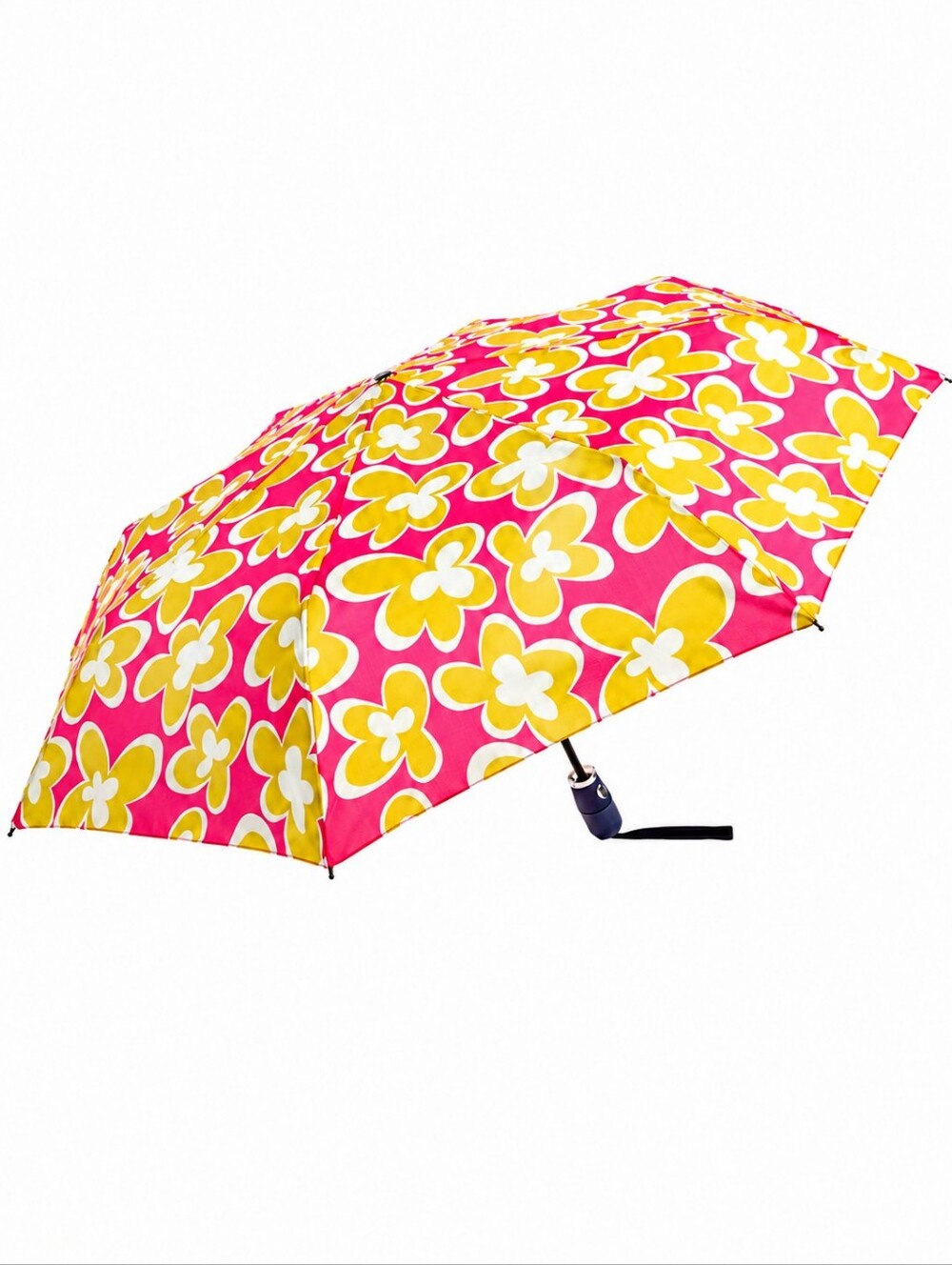 Durable ShedRain Compact Auto Open/Close Umbrella Travel Floral By Trina Turk - Picture 4 of 9